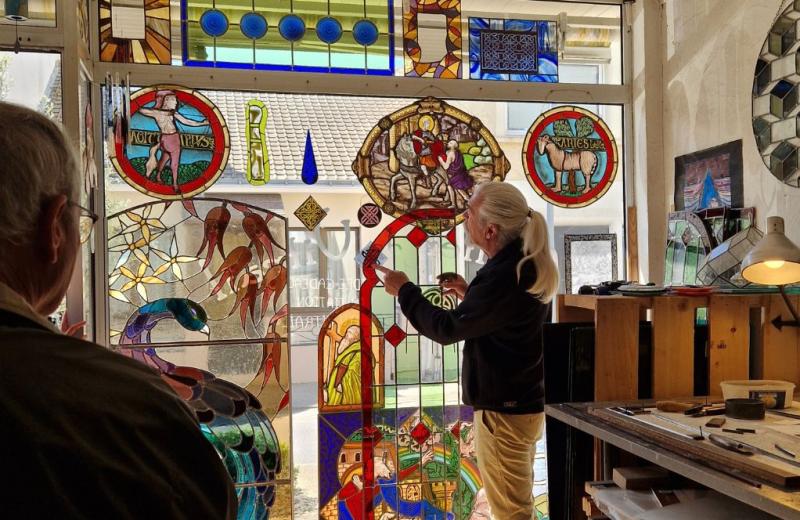 Visite découverte des vitraux avec Pascal